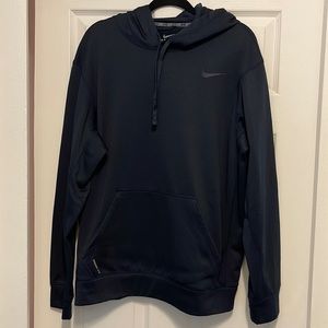 Dark, navy blue Nike thermal sweatshirt size large used, but like new